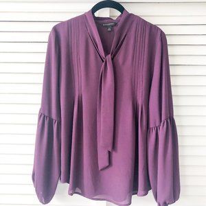 Banana Republic Neck Bow & Balloon Sleeves Blouse